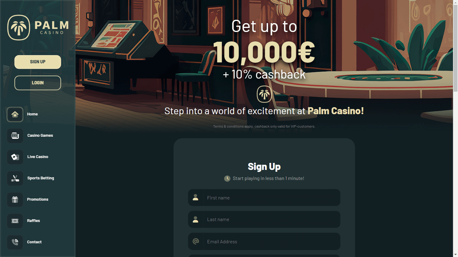 Palm Casino Desktop screenshot